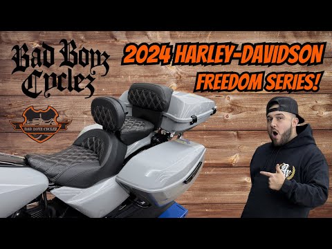 Bad boyz cyclez freedom seat installed on my 2024 harley-davidson road glide! *new seat*