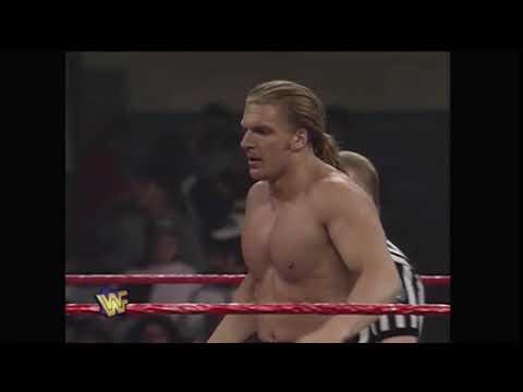 WWF Raw 3/25/1996 - Hunter Hearst Helmsley (Triple H) vs. Aldo Montoya