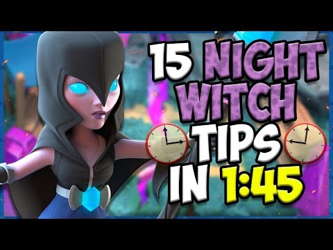15 QUICK Tips About: Night Witch🦇 - Clash Royale