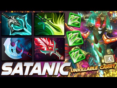 Satanic Medusa Unkillable Carry - Dota 2 Pro Gameplay [Watch & Learn]