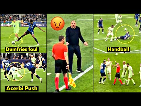 😨Hansi Flick Outraged at Referee for Ignoring Fouls in Barcelona’s UCL Exit