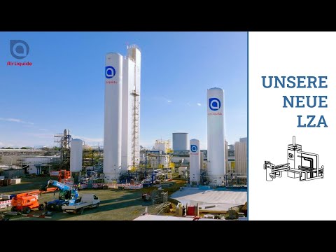 Die neue Luftzerlegungsanlage (LZA) von Air Liquide für @basf Schwarzheide | Baufortschritt Okt. '22