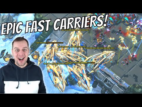 NOBODY EXPECTED many Carriers THIS QUICKLY! | No Upgrades to Grandmaster #9 StarCraft 2