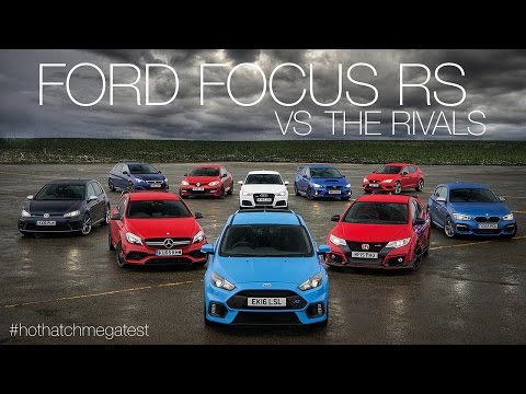 Ford Focus RS vs Honda Civic Type-R vs Audi RS3 vs Mercedes-AMG A45 & more: Hot Hatch Mega Test