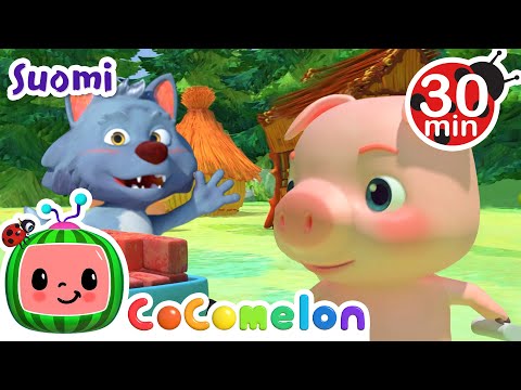Kolme pientä possua | CoComelon Suomeksi - Lastenlaulut vauvoille | Lastenlauluja ja loruja