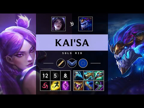 Kai'Sa Mid vs Aurelion Sol: Triple Kill, Godlike - EUW Diamond Patch 14.24