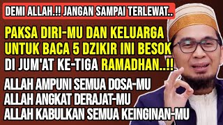Download lagu Paksa Dirimu Untuk Membaca 5 Dzikir Ini di Hari Jumat Bulan Ramadhan | Ustadz Adi Hidayat mp3