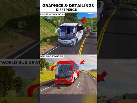two games from same developer. world bus driving simulator vs drivers job online simulator 📈🧐