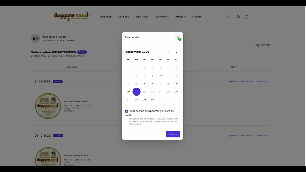 How to order a subscription product
