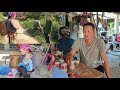 Single mother builds a new life. Life of raising children alone. Ly Vy Ca