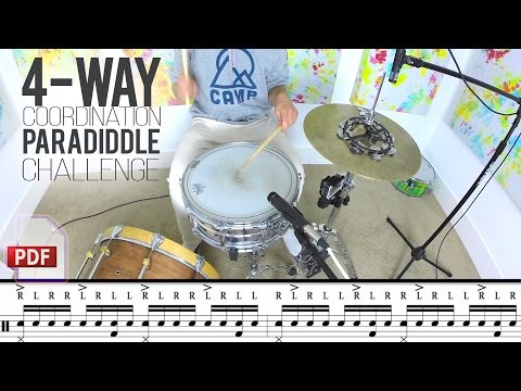 The 4-Way Coordination Paradiddle Challenge