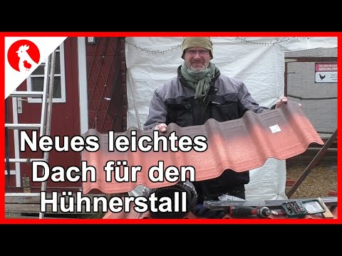 104 Neues leichtes Dach für den Hühnerstall - Jensman and the Huhns