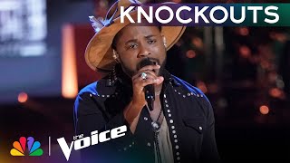 Tae Lewis Raises the Bar with His Performance of Runnin' Outta Moonlight | The Voice Knockouts