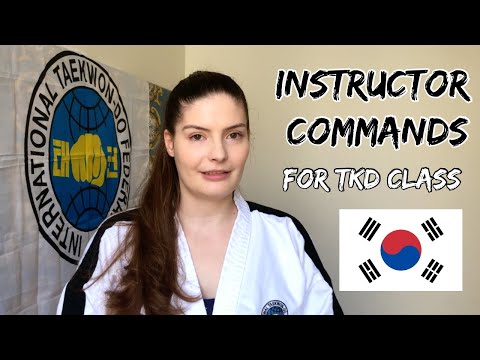 Instructor Commands to Lead a Taekwon-do Class🥋Korean Terminology 🇰🇷