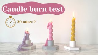 Pillar Candle Burn Test | How long do they actually last