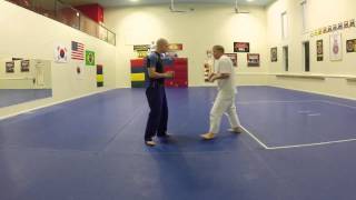 Two Fundamental Takedowns from the Clinch