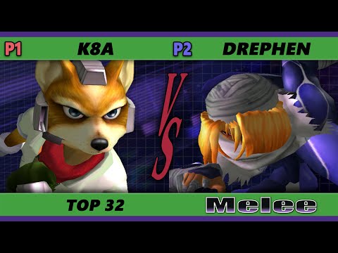 S@X 402 Online Top 32 - K8A (Fox) Vs. Drephen (Sheik) Smash Melee - SSBM