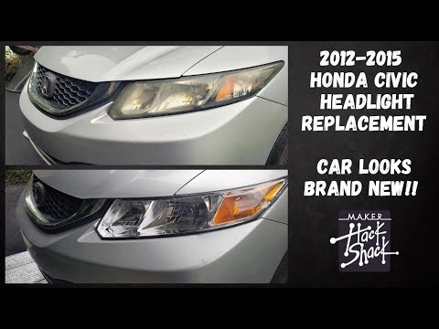 2012-2015 Honda Civic Headlight Lense Replacement