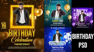 20+ Birthday Party Celebration Flyers Photoshop Tutorial Part 2