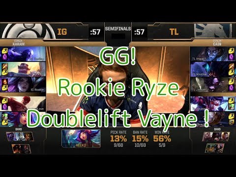 [GG!]iG(Rookie ライズ) VS TL(Jensen オリアナ) G2 - MSI 2019 Semifinals D1
