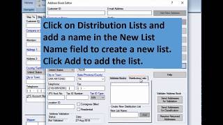 UPS WorldShip - Distribution Lists