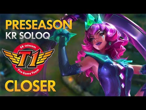 Preseason: SKT T1 Closer - Qiyana Mid Lane - KDA 20/3/8