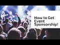How To Get Event Sponsorship