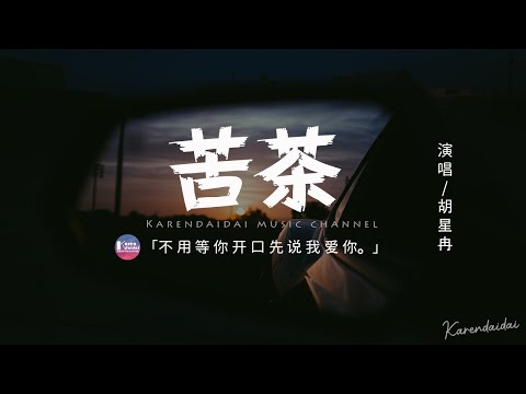 胡星冉 - 苦茶【治愈男聲版】【原唱:棒棒堂/黑Girl】「不用等你開口先說我愛你，在那之前想對你說我願意。」【動態歌詞/Pinyin Lyrics】