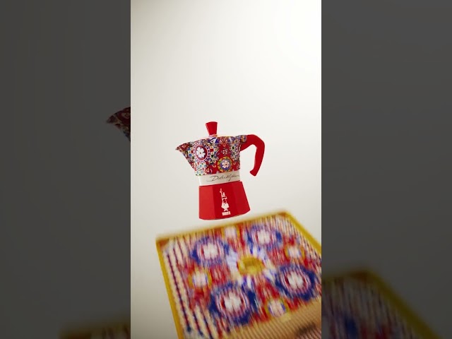 Kit Presente Cafeteira Moka 2 Xícaras Dolce & Gabbana Bialetti