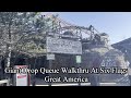 Giant Drop Queue Walk Thru At Six Flags Great America
