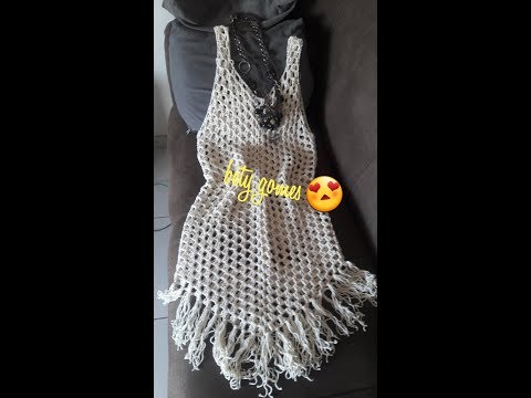 Easy crochet beach cover-up