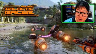 JOGUEI O NOVO STAR WARS GALAXY RACER!