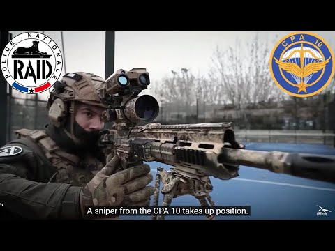 GCP (air) & the French police RAID train together (EngSubad)