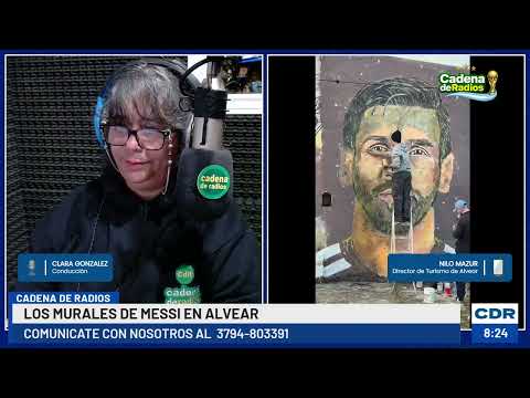 PINTARON MURALES DE MESSI EN ALVEAR
