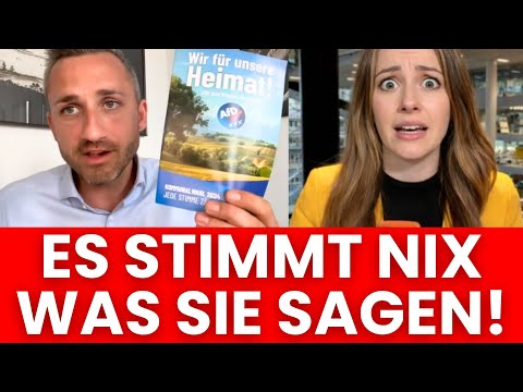 When Ulrich Siegmund shows this flyer, the reporter immediately panics!