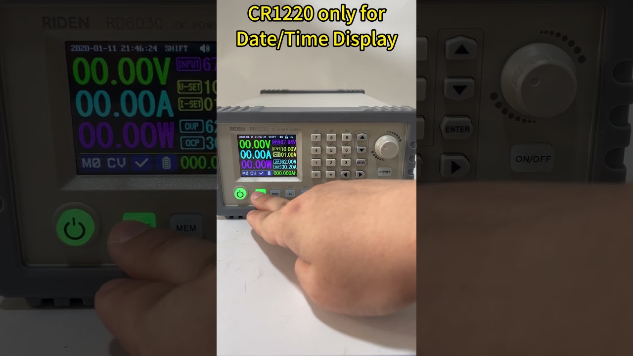 CR1220 battery only for date/time display no other function