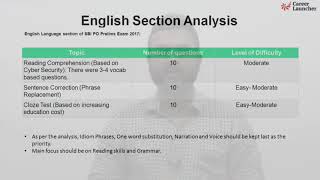 SBI PO 2018 Exam Strategy by Career Launcher