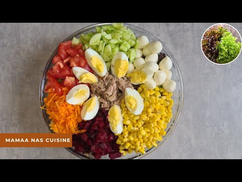 SALADE COMPOSÉE RAPIDE ET FACILE À FAIRE