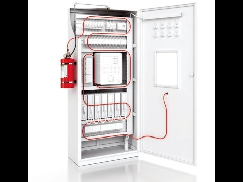 Video Kit instalatie de sintegere incendiu in tablou electric 7.5mc 10 litri CO2