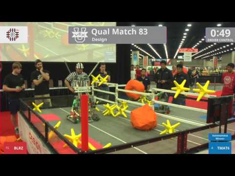 2017 VEXU Design Q83 - BLRZ vs TMAT6 - 20 to 24