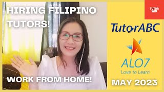 HIRING FILIPINO TUTORS! WORK FROM HOME! | ESL | MAY 2023