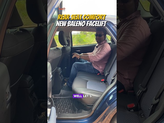 Maruti Baleno facelift: Rear seat check