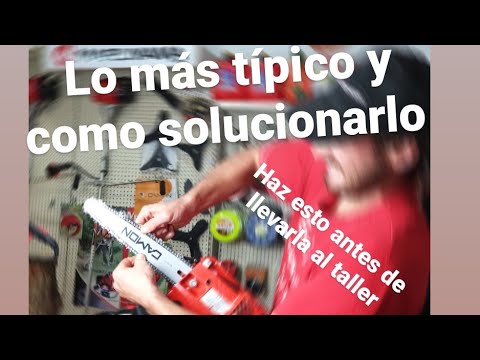 MOTOSIERRA cadena NO gira 6 razones