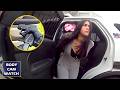 Trash-Talking Woman Learns a Lesson about Road Rage