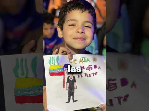 Nueva Esparta: Niños pintan mensajes de amor y paz para Nicolás Maduro #venezuela