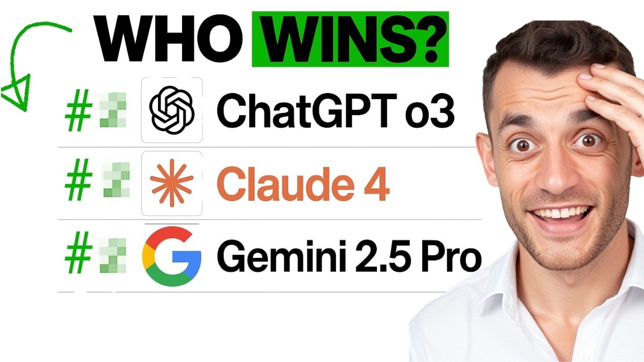 ChatGPT o3 VS Claude 4 VS VS Gemini 2.5 Pro: Who Wins?