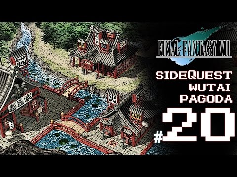 Final Fantasy VII Platinum Trophy Gameplay Walkthrough Part 20 - Sidequest: Wutai Pagoda