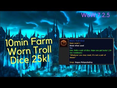 WoW Gold farm - Worn Troll Dice (Icecrown)