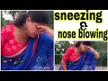 Open Place Nose Blowing Challenge Sneezing And Nose Blowing