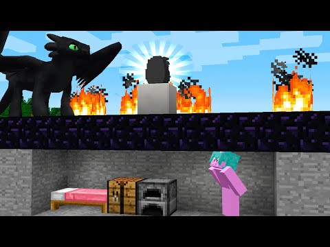 FIZ UMA BASE SECRETA EMBAIXO DE UM NINHO DE DRAGÃO